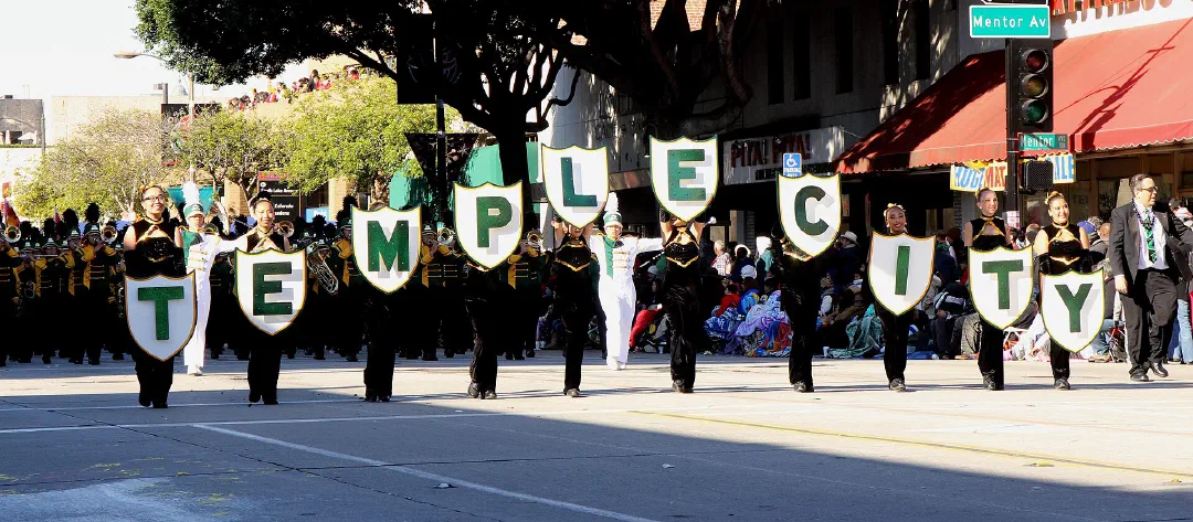 Temple City pride at the Rose Parade. Photo: Prayitno (CC BY 2.0, Wikimedia Commons)
