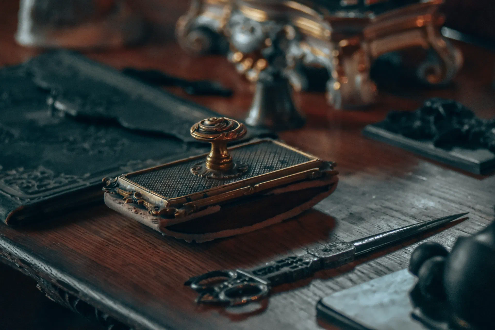 Antique furniture and decor
