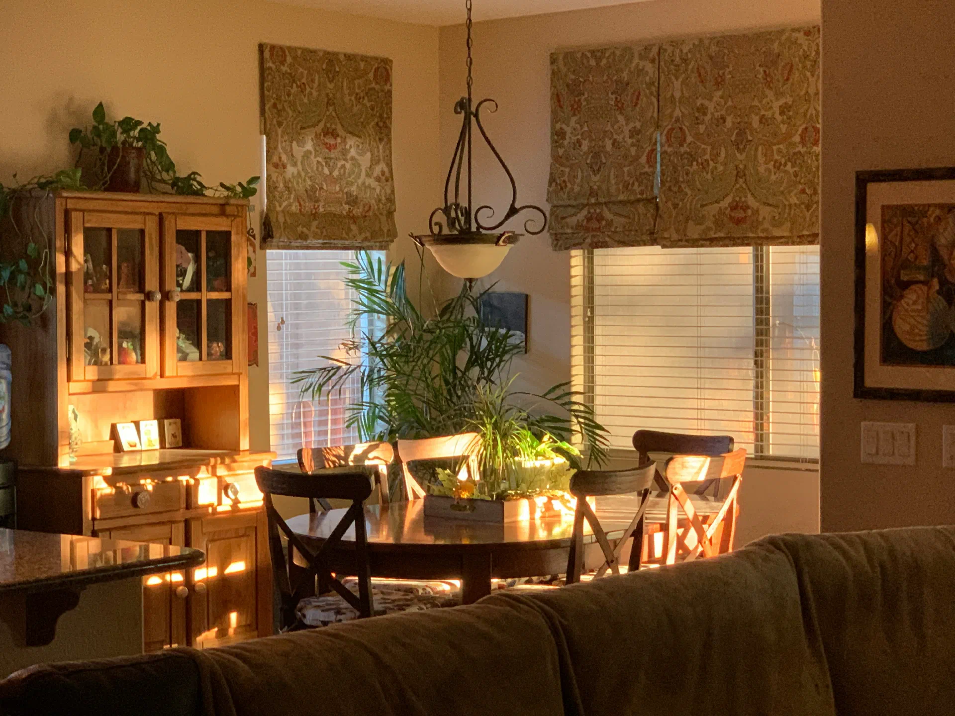 Calm, staged home interior